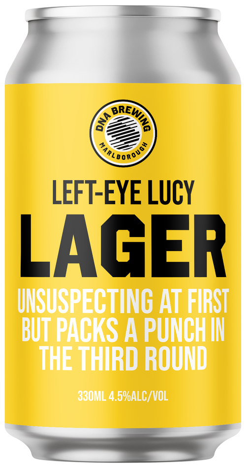 Left-Eye Lucy Lager 330mL